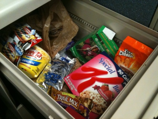 My snack drawer at work - A Well Fed Life